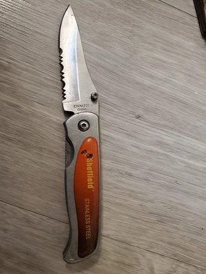 Navaja de bolsillo plegable Sheffield bloqueo trasero hoja única Foto 1 de 4