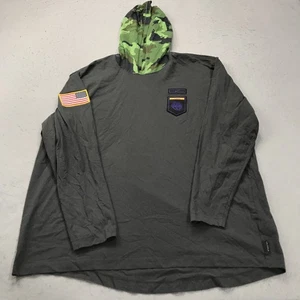 LSU Tigers Hoodie Mens 2XL Gray Nike On Field Military Thin Pullover Army NCAA - Picture 1 of 10