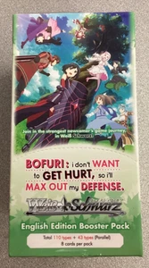 Weiss Schwarz Bofuri I Dont Want To Get Hurt English Edition Booster - New (TMG) - Picture 1 of 4