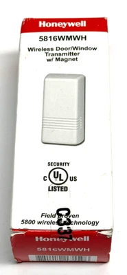 Brand New Honeywell 5816 5816WMWH Wireless Door/Window Transmitter w/ Magnets - Image 1 of 4
