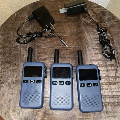 3 Retevis RB19 FRS Walkie Talkies 22CH  Radios usbc Rechargeable Tested Working - Image 1 of 4