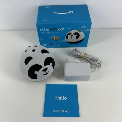Amazon Echo Dot 4th Gen Smart Speaker Panda Kids Alexa Voice Control Boxed - Image 1 of 4