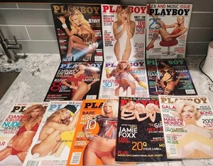 Lot of 11 PLAYBOY magazines ALL but August 2005 excellent - Picture 1 of 3