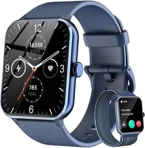 US Smart Watch Men Women Fitness Tracker Blood Pressure Heart Rate Sport Watches - Picture 1 of 8