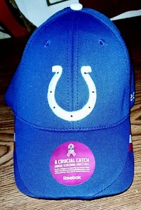 Neu ohne Etikett! NFL Indianapolis Colts Reebok Basic Logo "Crucial Catch" verstellbare Mütze!  - Bild 1 von 4