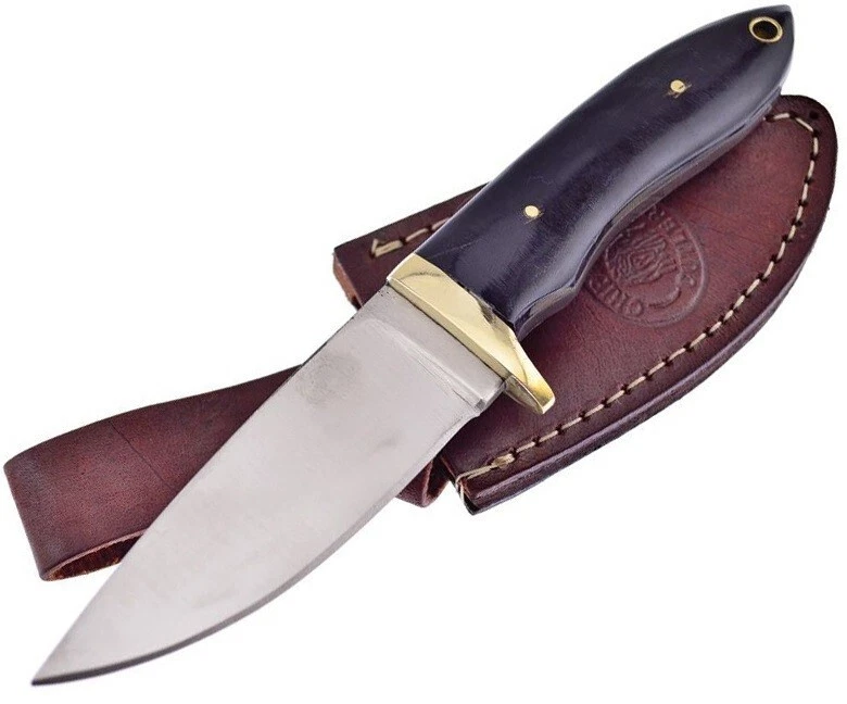 Frost Cutlery Buck Tail Bowie Fixed Knife 3.5" Stainless Steel Blade Horn Handle - Image 1 of 1