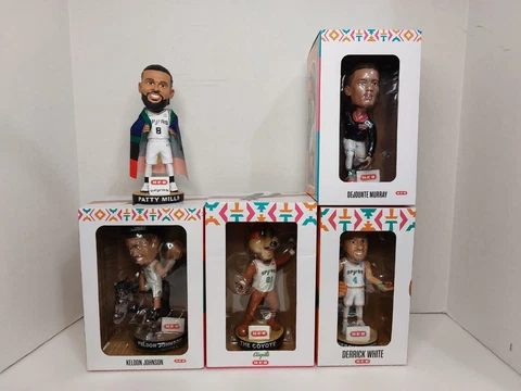 San Antonio Spurs SGA bobblehead lot Dejounte Murray Keldon Johnson Coyote HEB Cover