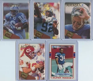 1990's HOFs & Stars 11 Card Lot Inc. B. Sanders, White, Aikman, Montana, Thomas - Picture 1 of 4