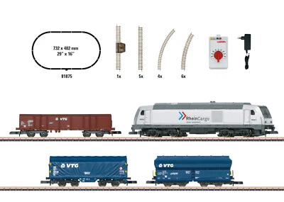 Märklin Z 81875 - Startpackung "moderner Güterverkehr", Diesellok BR285  Neuware - Bild 1 von 2