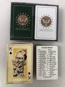 Richard Nixon Library & 1971 Politicards Playing Cards - Picture 1 of 4