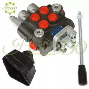 2 Spool 11GPM Hydraulic Control Valve Double Acting Tractor Loader BSPP Port - Picture 1 of 13