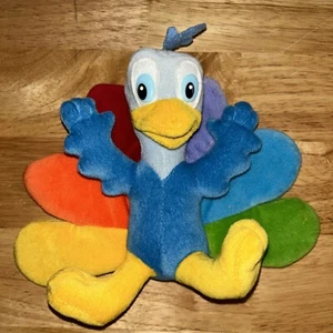 RARE Vintage TV NBC Experience Stuffed Peacock Rockefeller Plaza  - Picture 1 of 6