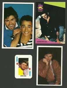 WHAM George Michael Andrew Ridgeley Fab Card Collection AB