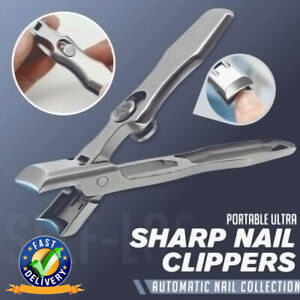 Ultra Sharp Nail Clippers Steel Wide Jaw Opening Anti Splash Portable