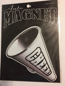 Cheerleader Megaphone Magnet Magnetic Car Auto Sport Kitchen Fridge Locker - Picture 1 of 2