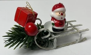 Vintage Mini Wax Santa Candle With Slay Christmas Decoration New In Box Holidays - Picture 1 of 7