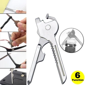 Keychain Tool 6 in 1 multi-tool Bottle Opener Utili Key Screwdriver - Picture 1 of 12