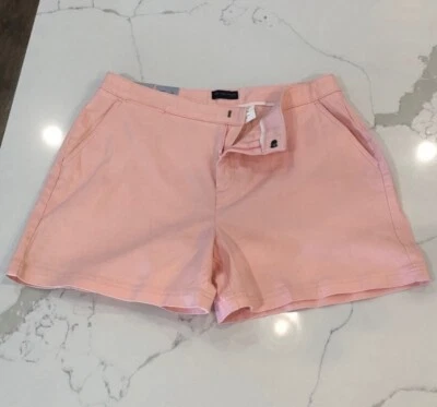 Dockers Women's Pastel Pink Chino Pocket Shorts Preppy Coastal Vacation Size 14 - Image 1 of 4
