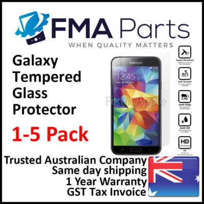 Protector de pantalla de vidrio templado transparente para Samsung Galaxy S3 S4 S5 S6 S7 1-5x Foto 1 de 4