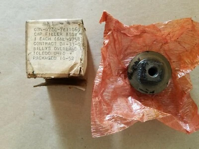 WO-119513 Willys Jeep M38 M38A1 Master Cylinder Fill Cap w/ Vent G740 G758 - Image 1 of 4