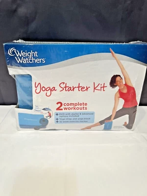 Weight Watchers Yoga Starter Kit 2 Entrenamientos Completos con DVD Yoga Correa Bloque NUEVO Foto 1 de 3