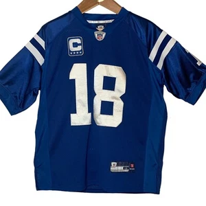 Peyton Manning 18 Indianapolis Colts NFL Equip Captain Trikot Gr. 48 genäht Ltr - Bild 1 von 11
