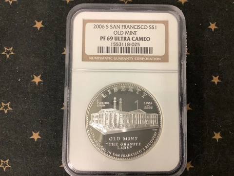 2006 S San Francisco S$1 Old Mint NGC PF 69 Ultra Cameo Cover