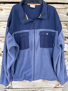 Columbia Sport Wear Company Mens Blue Size Extra Large Flannel Jacket Sweater - Picture 1 of 5