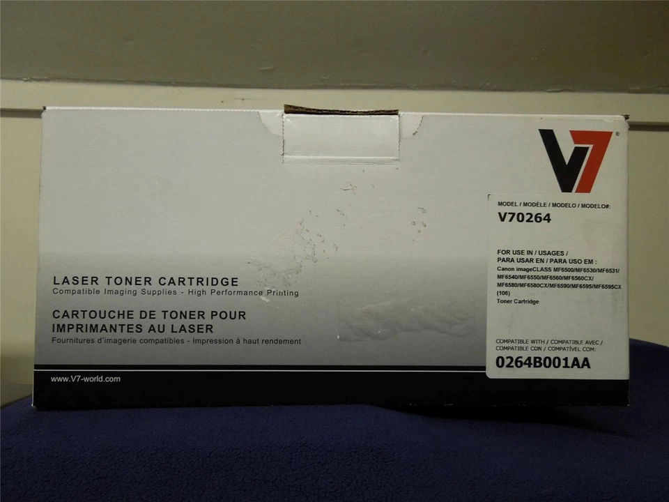 Tóner compatible V7 Canon 106 V70264 para 0264B001AA clase de imagen serie MF nuevo Foto 1 de 1