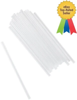 Cocktail Sip Staws Stirrers Clear 5.3" x 3mm Coffee Stirrers Memphis Slim Straws - Image 1 of 4