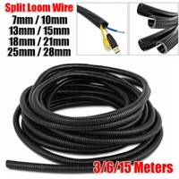 1m 10//25mm Cable Spiral Wrap Tidy Cord Wire Band Loom Storage Organizer Tool XJ
