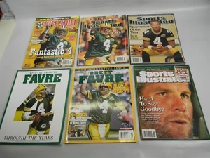 Brett Farve Sports Illustrierte und Gedenkzeitschriften Lot ohne Etiketten - M35 - Bild 1 von 7