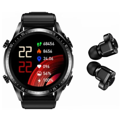 2 In 1 Smart Watch with Earbuds Smartwatch Wireless Earphones For Android iOS - Image 1 of 4