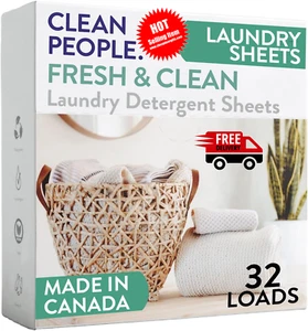 Hojas de detergente para ropa Clean People - Embalaje reciclable, hipoalergénico, St - Imagen 1 de 5