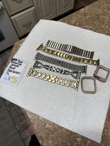 Set Of USED High Quality Metal Smart Watch Compatible Bands 38 40 41mm - Picture 1 of 4