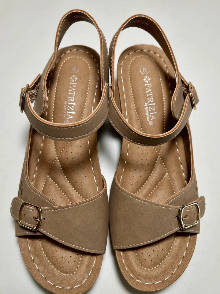 PATRIZIA Wedge Shantay Spring Step Sandals Womens Sz. 8 Comfort #18856-2209 NEW - Image 1 of 4