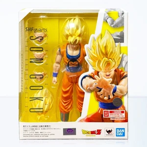 Bandai S.H.Figuarts Dragon Ball Z Super Saiyan Goku Games Begin Figure In Stock - Picture 1 of 11