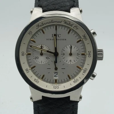 IWC MARK GST CHRONO QUARTZ HERREN UHR 36MM IW372703 STAHL TOP ZUSTAND IWC084 - Bild 1 von 4