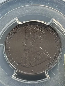 1933 Hong Kong 1 Cent NGC MS63 BN. Rare certified - Picture 1 of 6