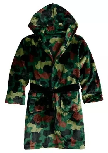 Cuddl Duds Niño Camuflaje Vellón Bata Niño Talla S 4-6 Ropa de Dormir Nueva con Etiquetas Foto 1 de 1