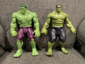 SET BESTEHEND AUS 2 12" MARVEL ACTIONFIGUREN UNGLAUBLICHER HULK SPRECHENDER TITAN HERO TECH 2015 - Bild 1 von 4