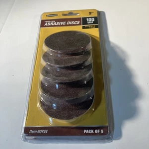 Warrior Twist-Lock 3" Abrasive Discs 100 Grit /5 Pc/Aluminum Oxide. Item 60744 - Picture 1 of 4