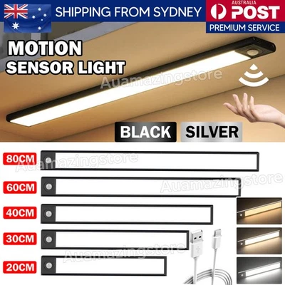 Dimmable LED Motion Sensor Under Closet Light Rechargeable Magnetic Cabinet Lamp - image 1 of 4