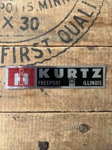 Vintage NOS IH International Dealership Sticker  Kurtz GMC Freeport, Il - Picture 1 of 5