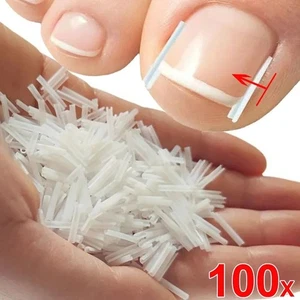 100 Stck. Eingewachsene Zehennagelkorrektor Zehen Fuß Nagelkorrektur Aufkleber Pediküre Werkzeug - Bild 1 von 13