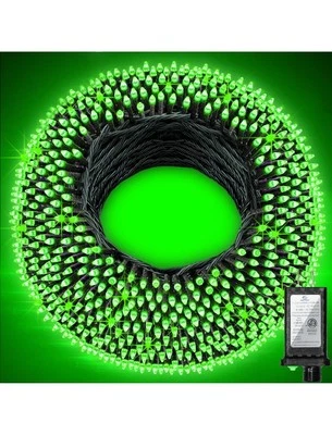 1500 LED 502ft Outdoor Christmas Lights Super Long String Lights 8 Modes GREEN - Image 1 of 4