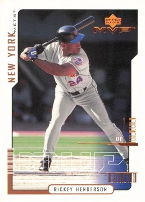 2000 Upper Deck MVP #118 Rickey Henderson New York Mets Baseball Card - Image 1 of 2