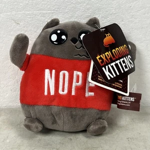 Juguete de peluche Exploding Kittens NOPE Good Stuff 6” 2019 gato - Imagen 1 de 2