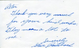 STEVE RAILSBACK Vintage Original Photo 1980 "STUNT MAN" & RARE Autograph Card