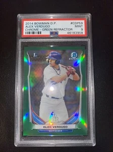 2014 Bowman DP Chrome- Green Wave Refractor RC - ALEX VERDUGO PSA 9   #/150 - Picture 1 of 6